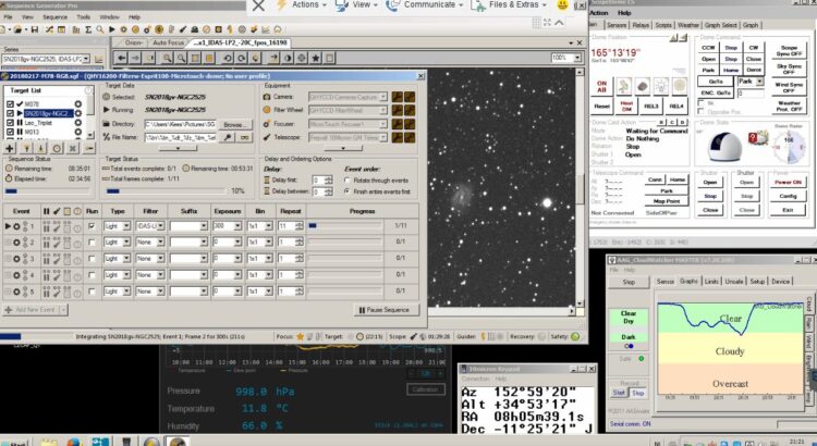 Net op tijd helder voor Supernova SN2018gv…. 20180217-ngc2525