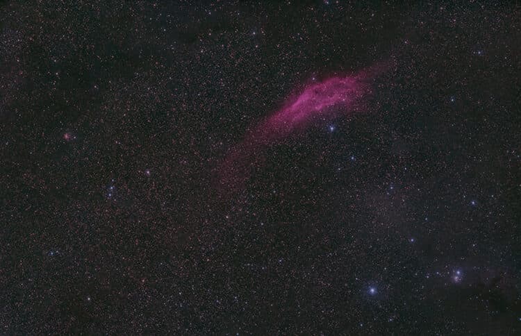Het deel van de California nevel dat ik gebruikt heb voor de Mosaic met de Taurus Molecular Cloud en