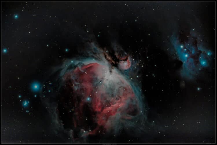 M42 – Orionnevel en NGC1977 – “Running Man” / Esprit150ED-5.5-60Da-LPS-P2-iso400-Ttot=51m20s