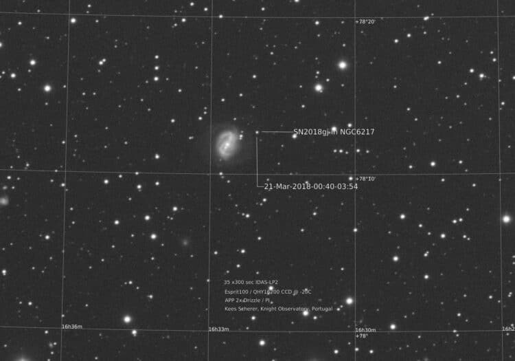 Update, opname van “vanmorgen” 00:40-03:54 . (67 Miljoen lichtjaar…) De oogst is w