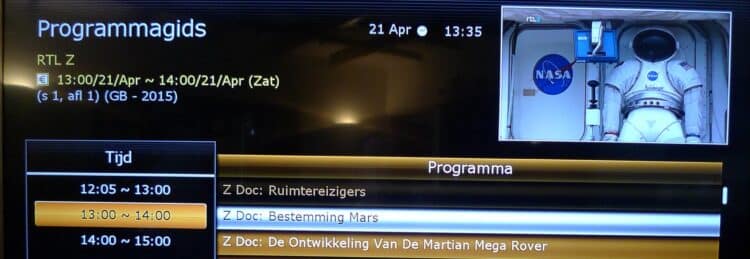 RTL-Z is mooie documentaires aan het uitzenden. P1100722