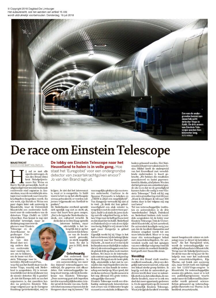 De race om de Einstein “telescope”.DDL-20180719-02006HE009