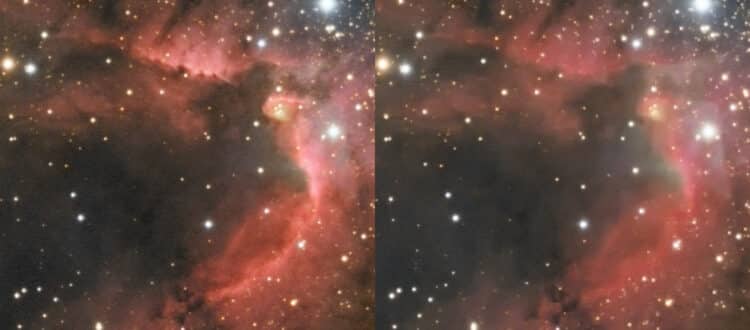 Ik heb de fwhm ook even in pixinsight gemeten en daar komt inderdaad een klein verschil uit. Maar al