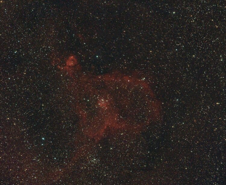 Afgelopen woensdagavond 10-10-2018 heb ik IC 1805 (Hartnevel) nog een keer opgenomen met 36  Lights