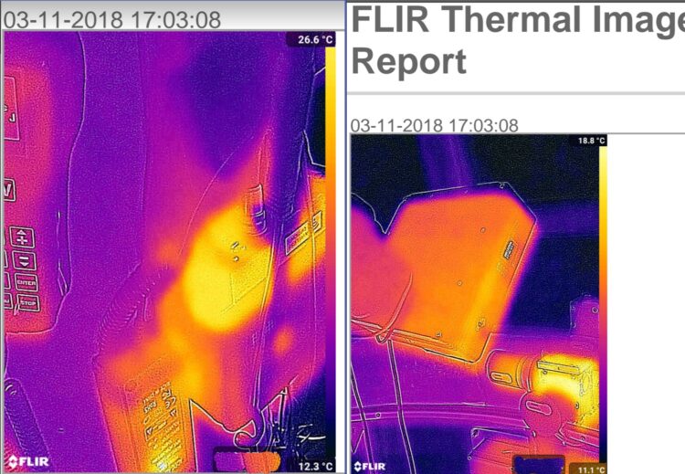 Ik heb sinds gisteren een CAT S61 Smartphone met o.a. een FLIR warmtebeeld camera. Op de linker opna