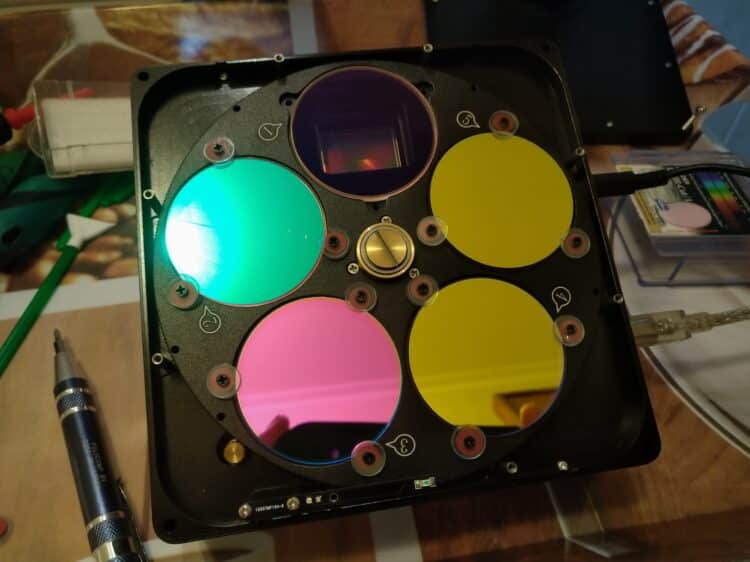 Tot nu toe gebruikte ik een Hutech IDAS-LP2 filter als Luminance filter (Op positie 1), maar vandaag