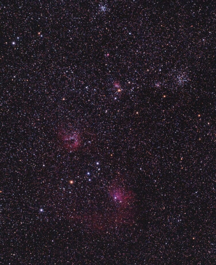 Een opname op de star party in Wateren van afgelopen zaterdag 9-3-2019.Het zag er niet best uit die 