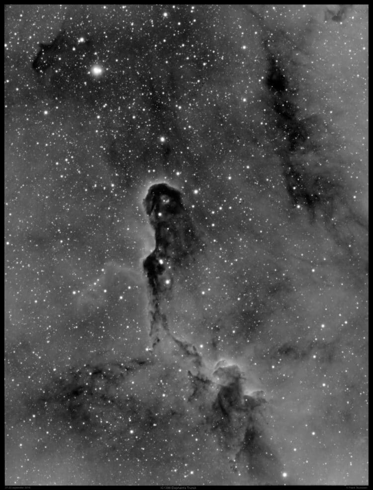 Elephant trunck (IC1369) in Ha Esprit150ED f/7.0. ASI1600MM Pro. 20x 600s. Nu wachten op een moment 