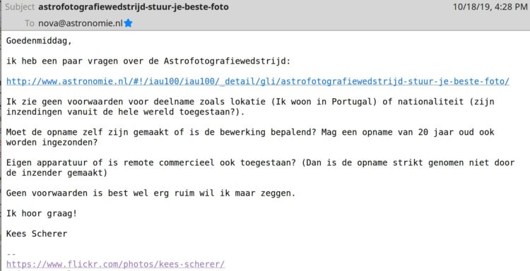 Volgens mij is het prima begrepen, maar ik had hier wel een antwoord op verwacht anders dan het uit 