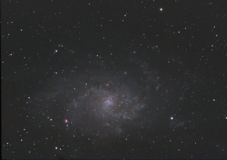 Na de helaas bewolkte Starparty in Wateren heb ik M33 (Driehoeknevel) in de nacht van 29 oktober uit