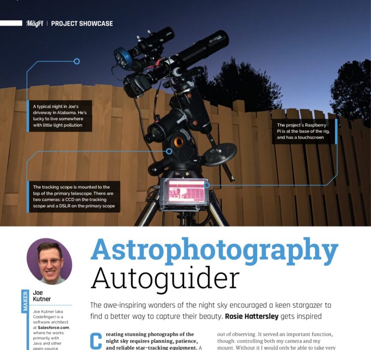 In Magpi88, het Raspberry Pi blad dat gratis hier is te downloaden (knop “download free PDF