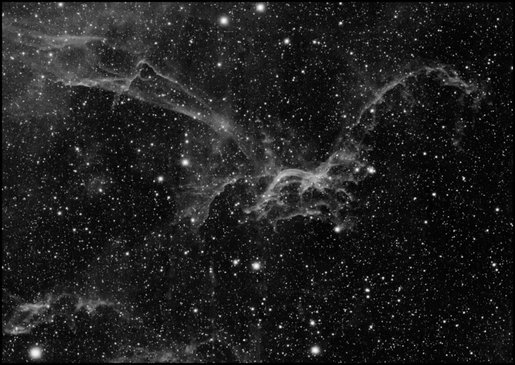 Flying Dragon Nebula, 19 X 1800s, Astrodon H-Alpha 3nm, QHY23 Mono camera, APM APO 107/700 telescope