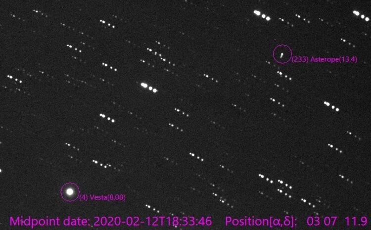 Vandaag dezelfde opnames nogmaals gestacked maar dit keer met alignment op Vesta. Voor de geinteress