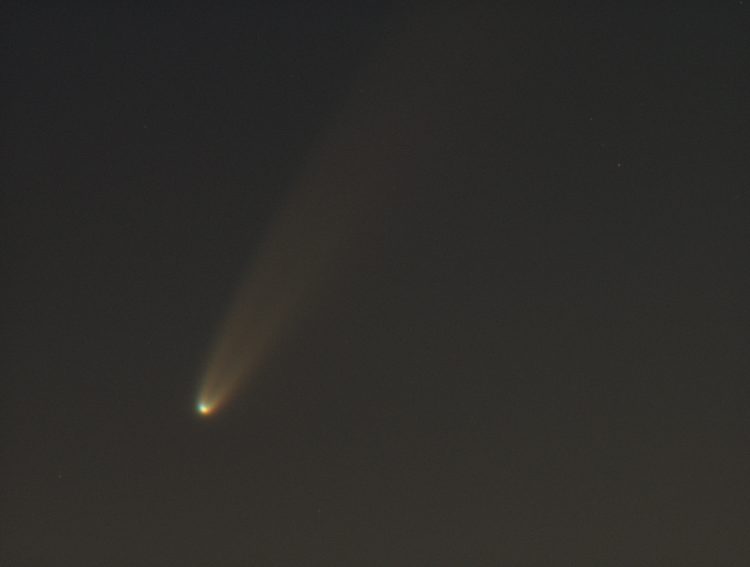 Vanavond de eerste poging gedaan 2020-F3-Neowise op de plaat te zetten. Nu heb ik LRGB geschoten, ie