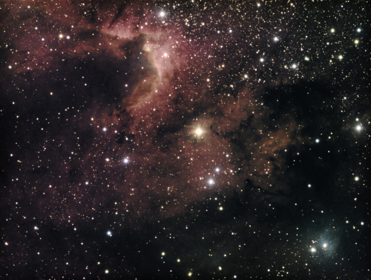 Hoi Kees, Ik had per ongeluk de optie LRGBSHO (als ik het goed heb, is dit het Hubble palette met to