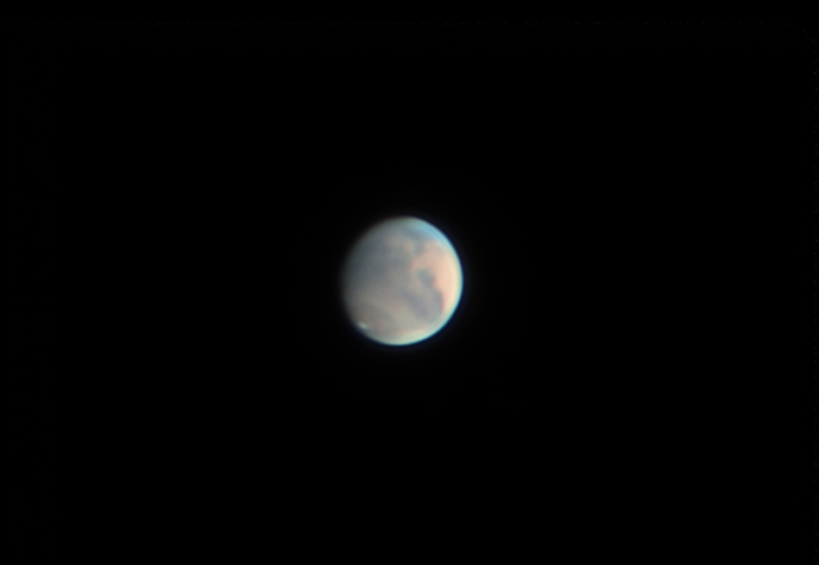 Vanavond een vervroegd sinterklaascadeautje: het was weer even helder! Mars staat nog steeds mooi aa