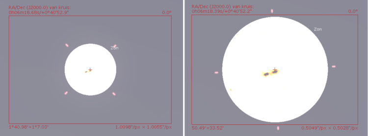 Hoi Francis, het optimale f-getal voor jouw camera is 6 x 3.89 = f/23.3. De Coronado Solar Max III i