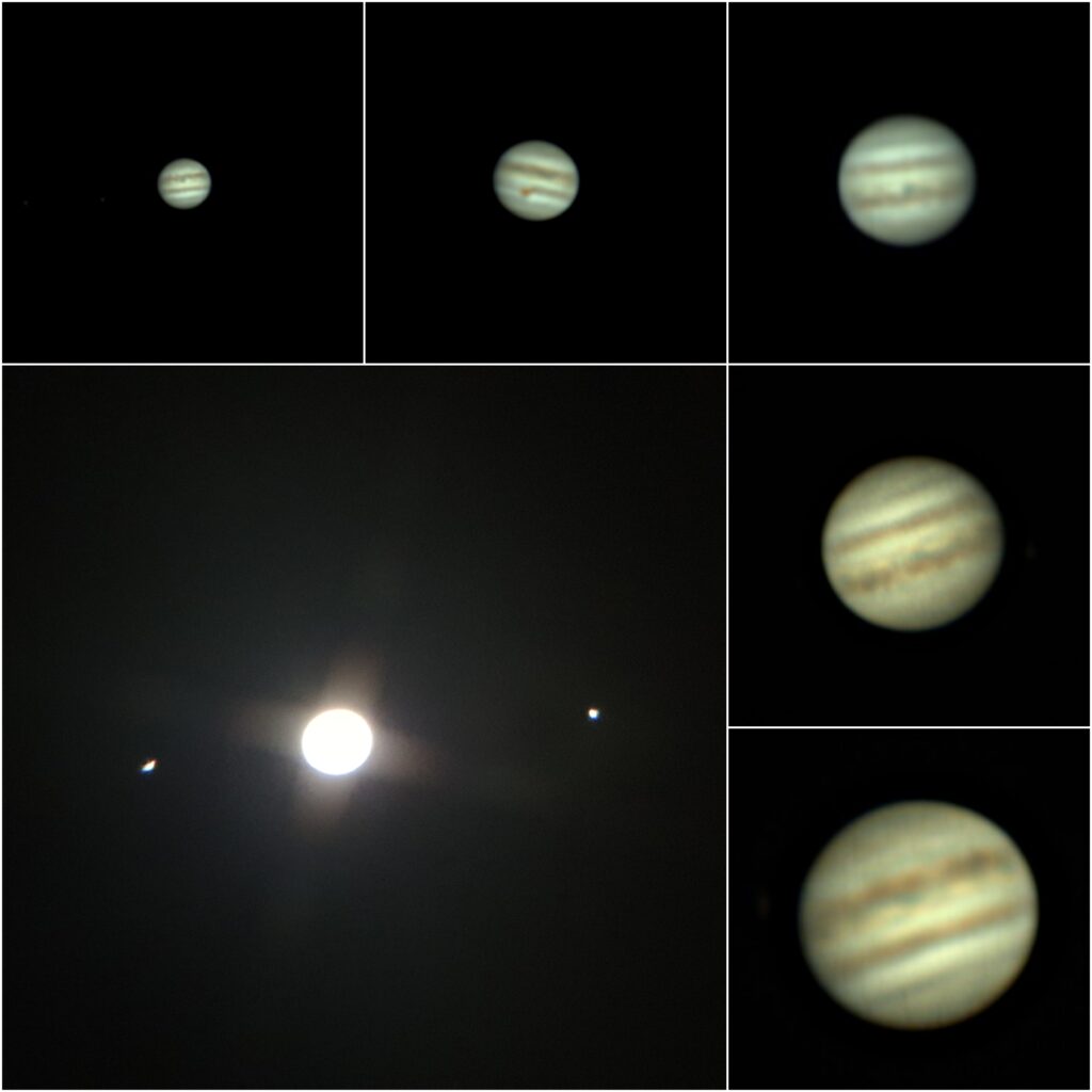 Hoi, Hier maar even mijn 1e post met een impressie van de Maan, Mars, Saturnus en Jupiter. Alles is 