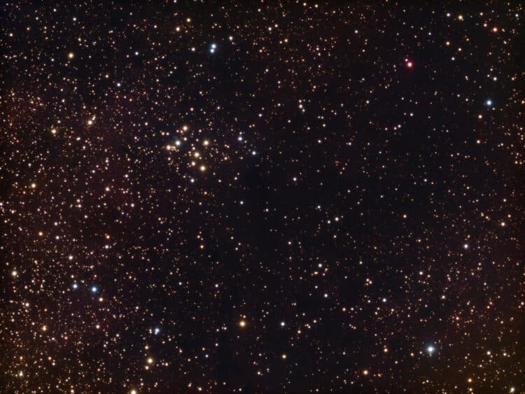 Na op 4 en 5 september NGC891 op de korrel te hebben genomen, was Messier 29 op 7 en 8 september aan