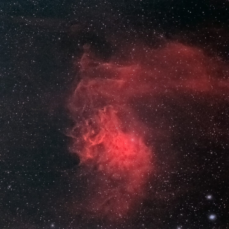 In de nacht van 28 november van dit jaar nam ik IC 405 op , ik wou eens zien wat een kleine refracto