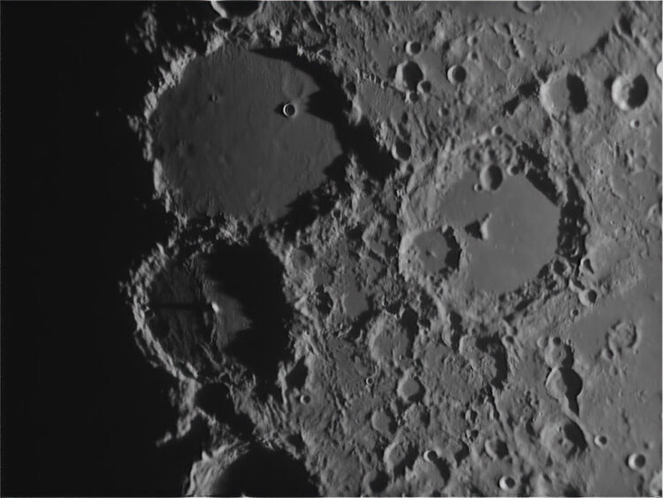 Het was weer zover, de Maan stond er prachtig op maar helaas was er veel turbulentie die op het la