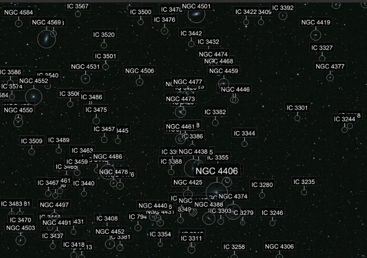 Er is heel wat op deze foto te zienMarkerians chain astrometry.net