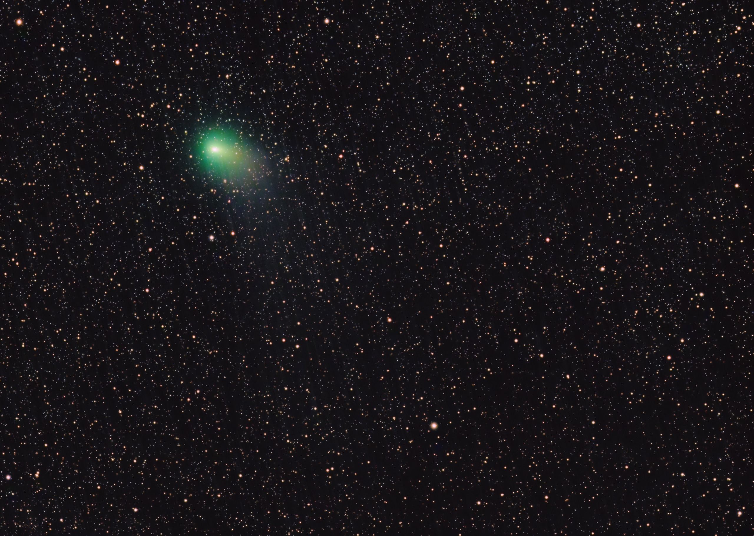 Op 6 februari was het redelijk helder en dus wederom een poging gedaan komeet C/2022 E3 (ZTF) op de 