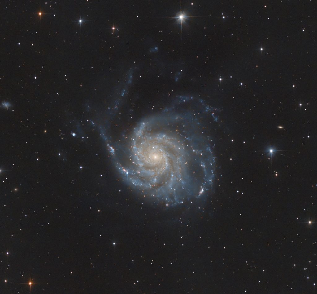 Dit is de 2e opname met de Quattro 150P: M101 met de supernova. Misschien een klein beetje mosterd n