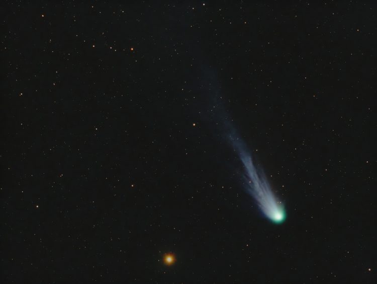Vrijwel precies een week ma mijn vorige opname van de komeet 12P/Pons-Brooks was er gisteravond weer