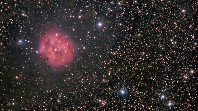 De recente heldere nachten heb ik gebruikt om IC5146, beter bekend als de Cocoon Nebula (Kokonnevel)
