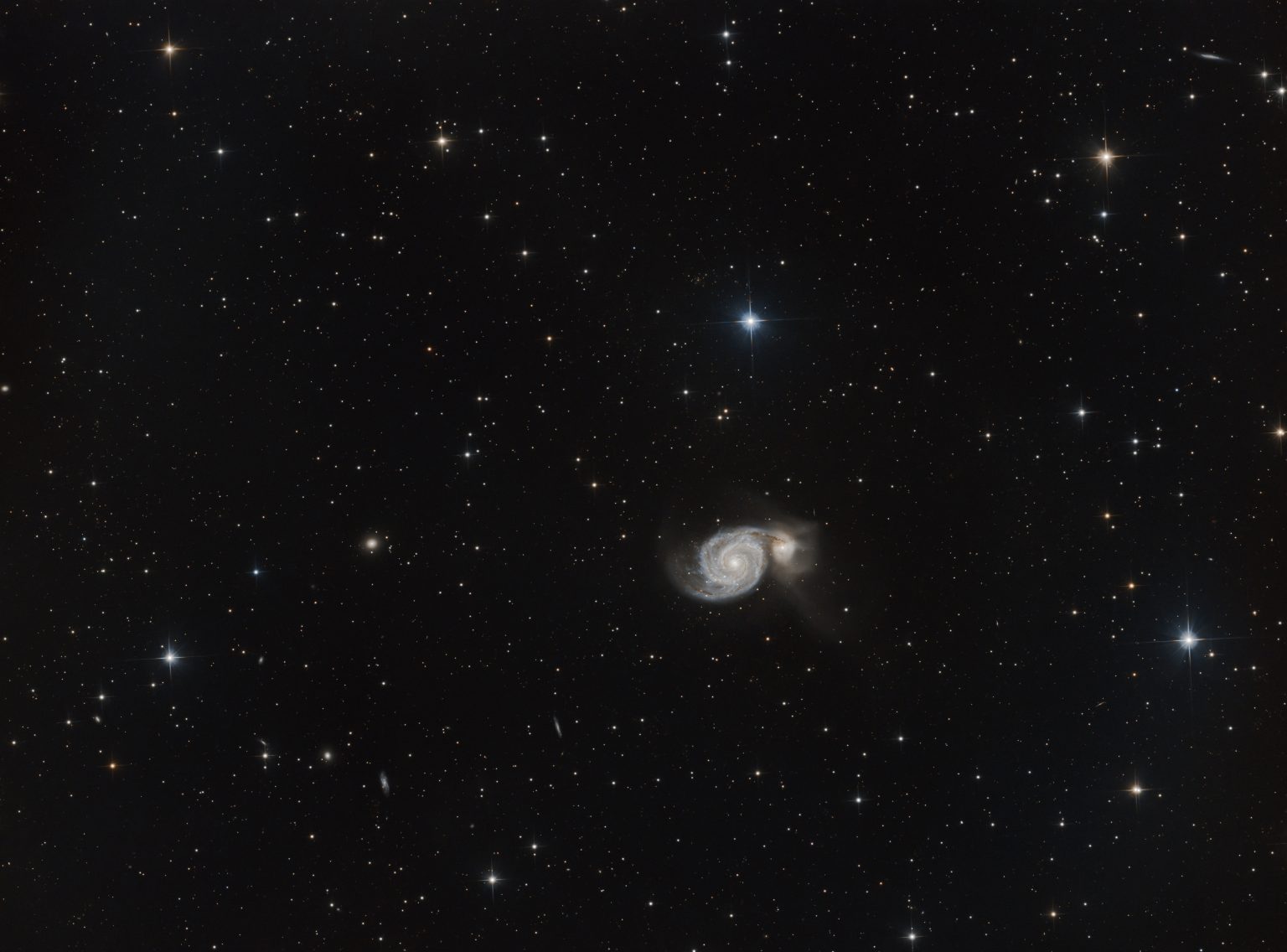 Het Draaikolkstelsel (ook bekend als Draaikolknevel, Messier 51a, M51a en NGC 5194) is een interager
